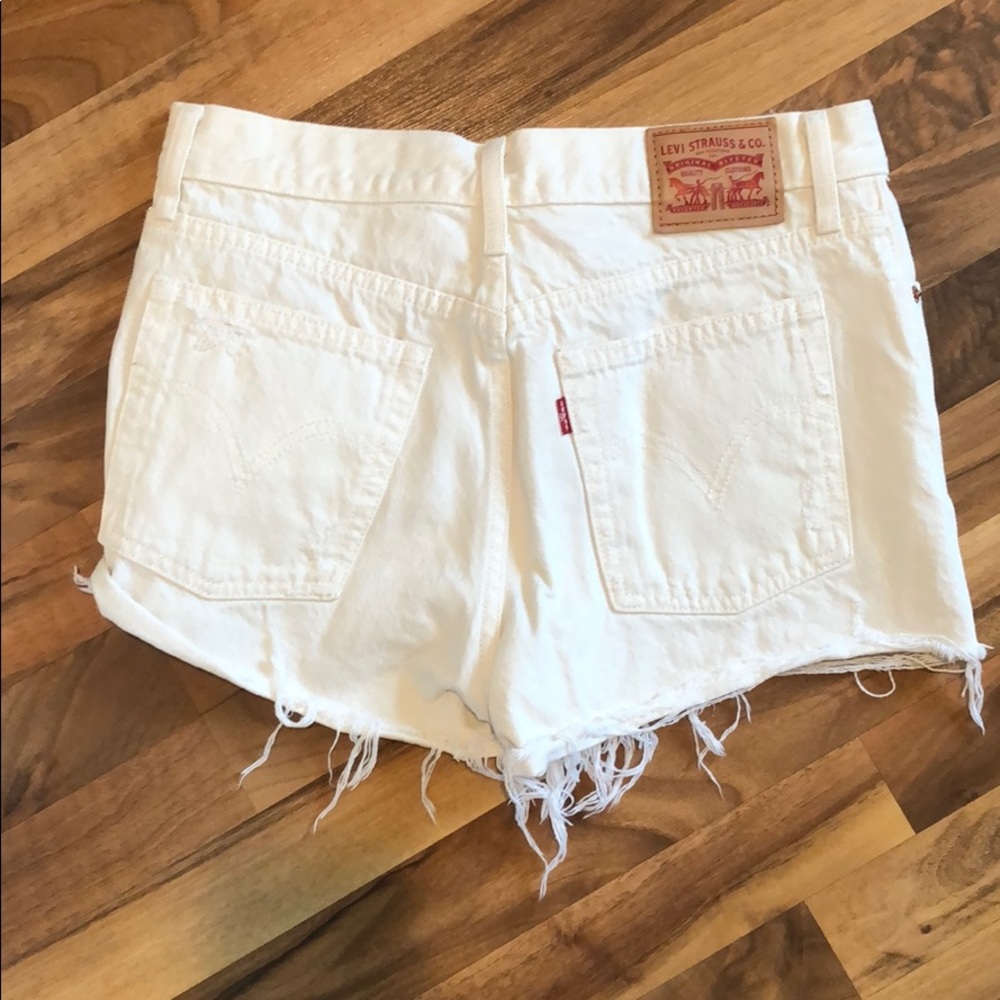 Levi Strauss Jean shorts - white